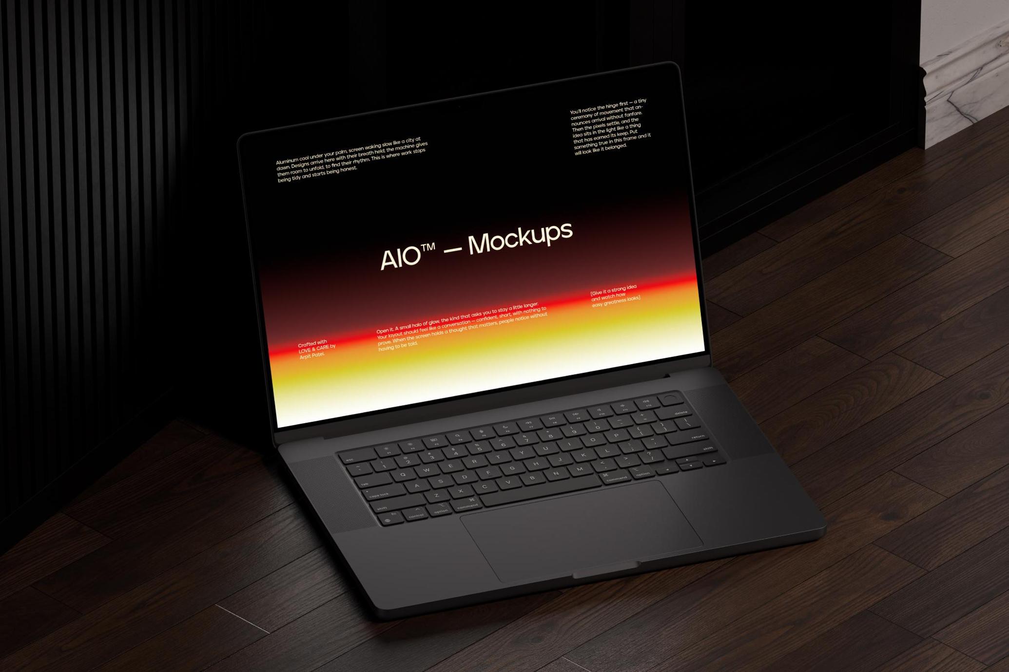 Macbook Pro 16 Inch Mockup
