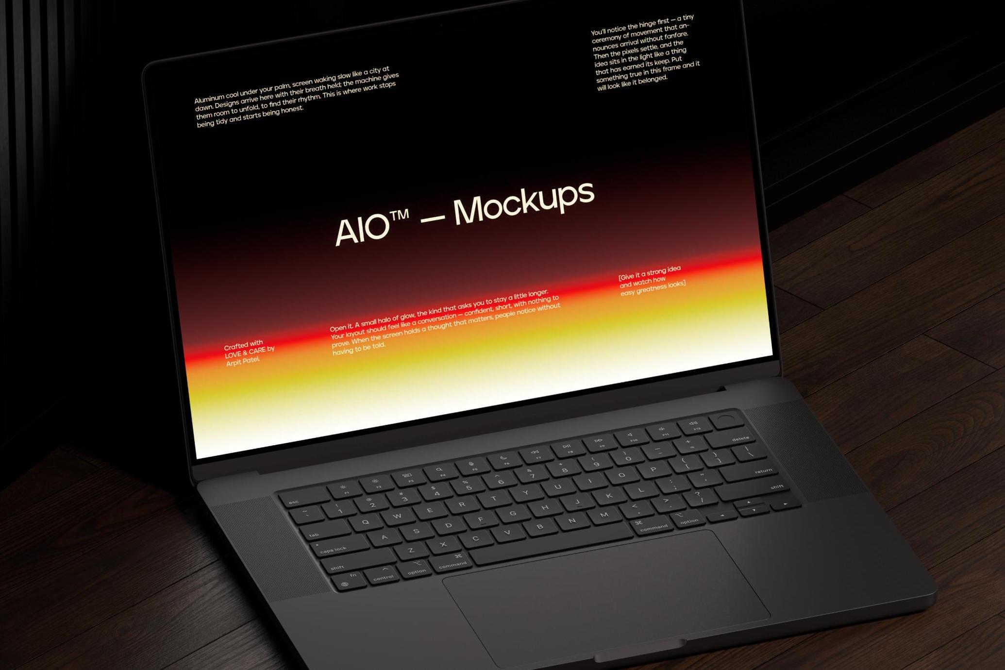 Macbook Pro 16 Inch Mockup