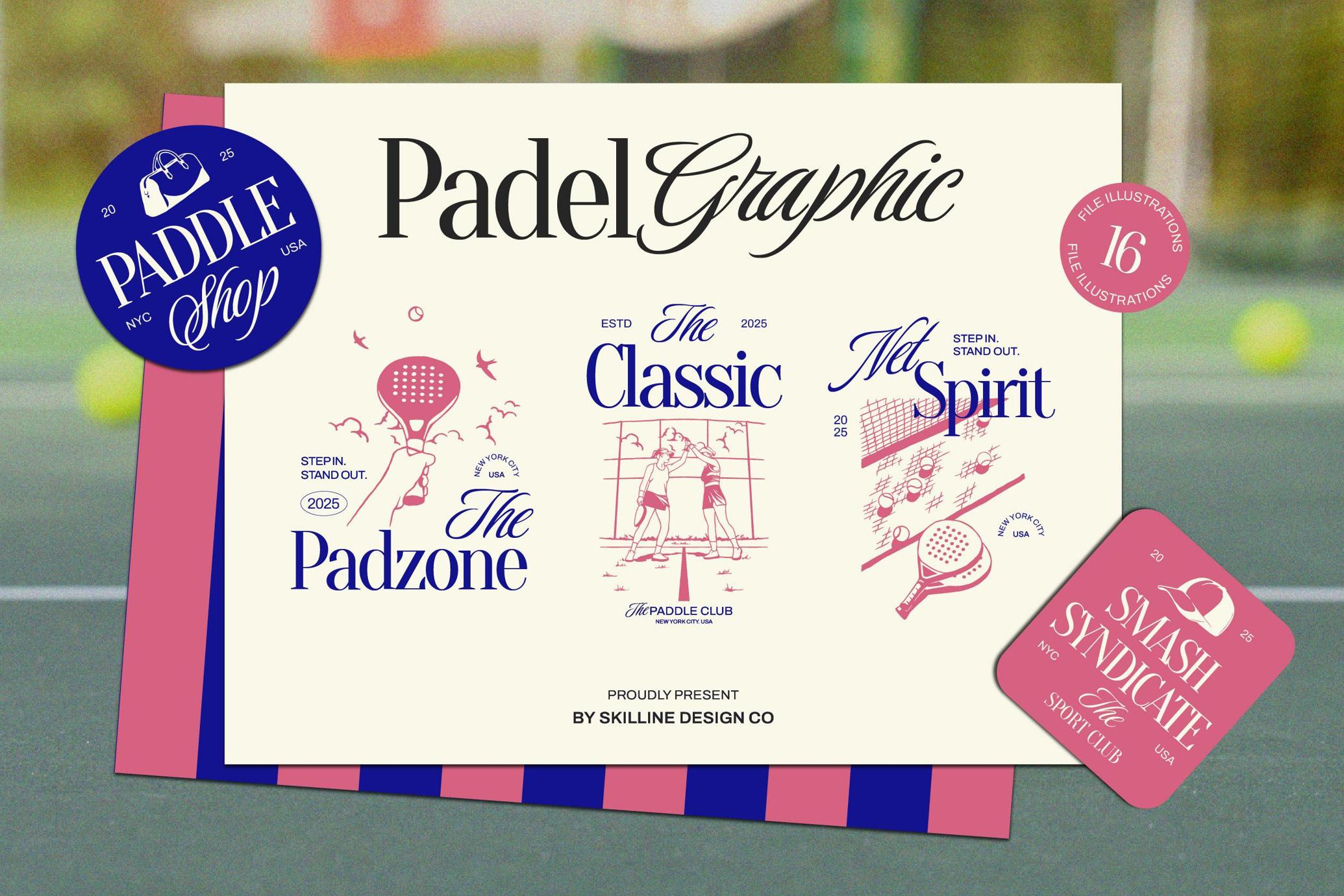 Padel Aesthetic Graphic Collection