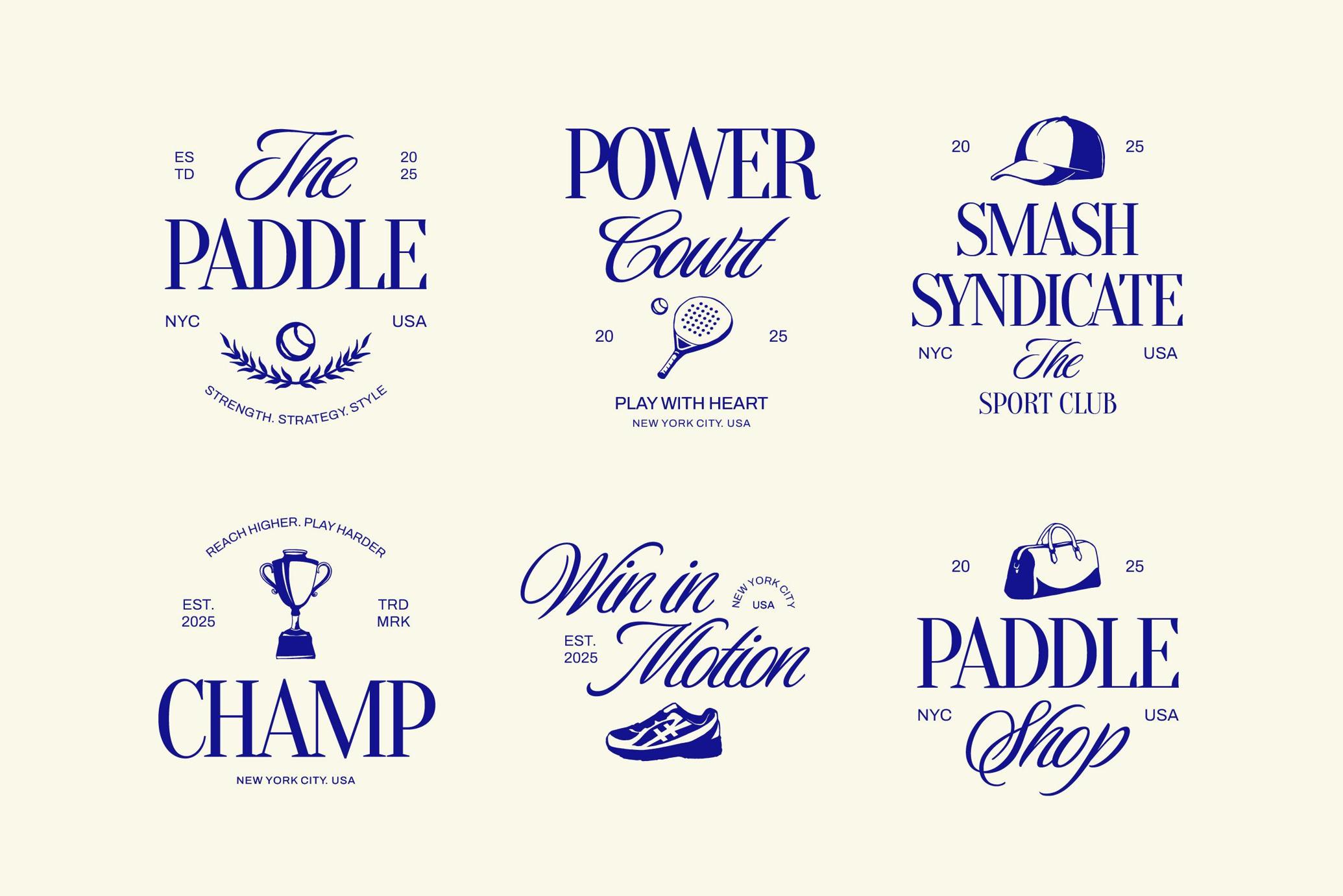 Padel Aesthetic Graphic Collection