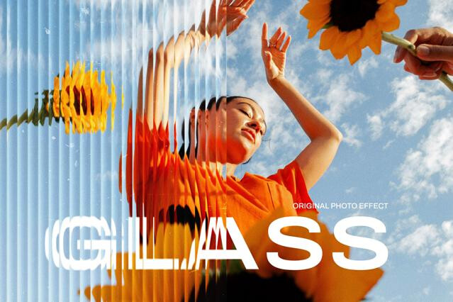 Fractured Glass Photo Effect