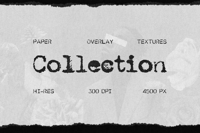 Gray Paper Overlays Collection