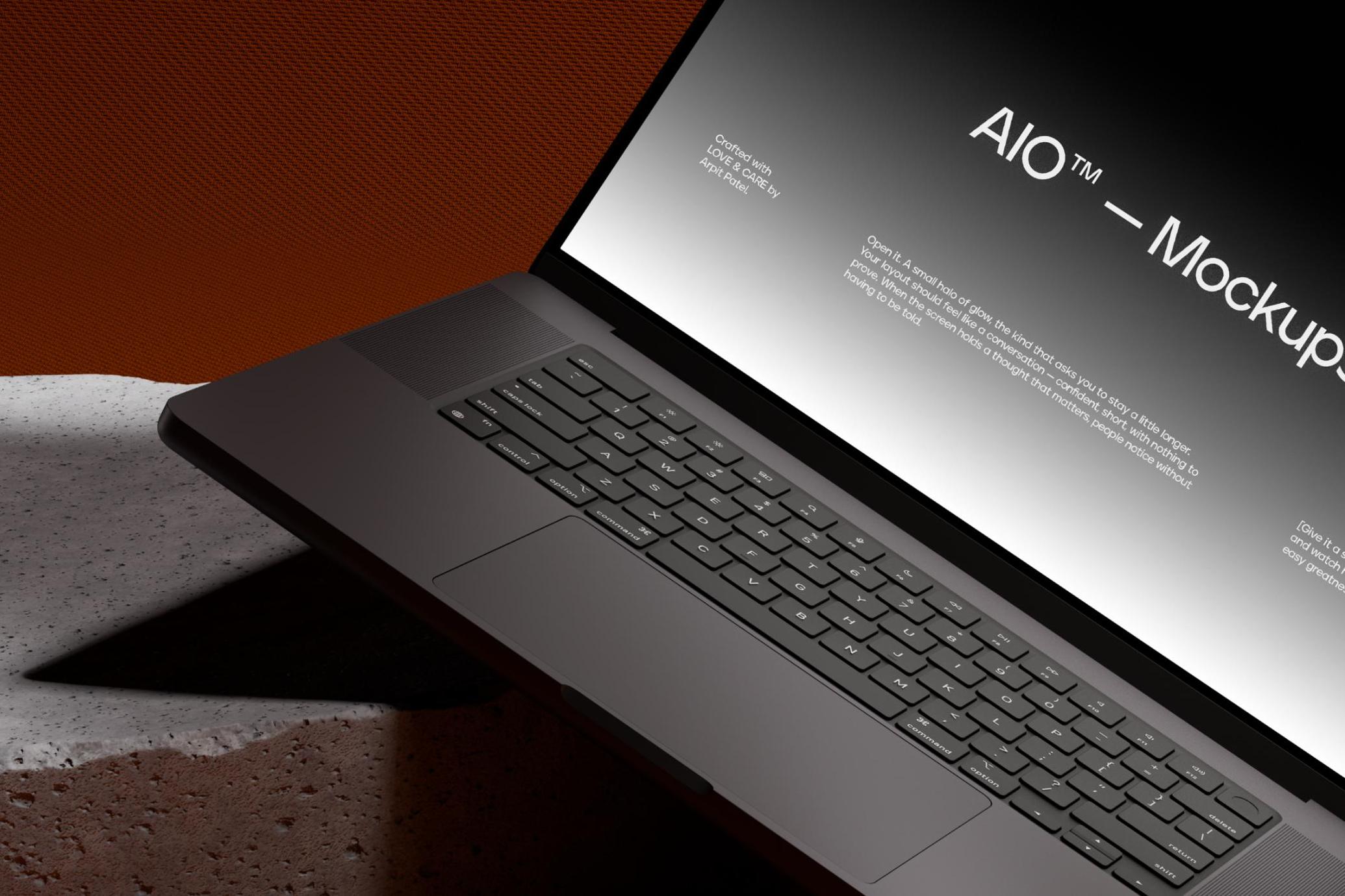 Macbook Pro 16 Inch Mockup