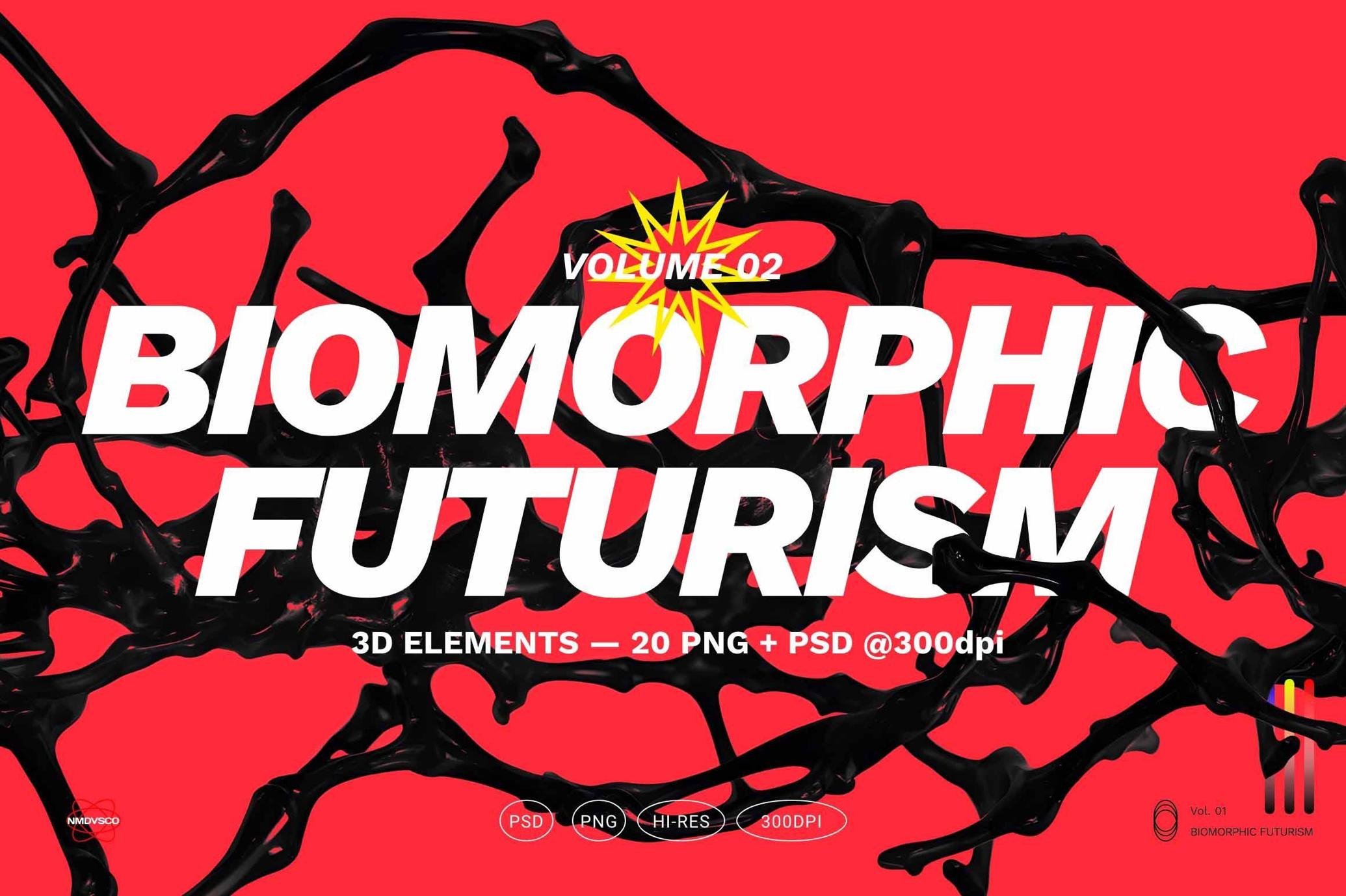 Biomorphic Futurism Clipart