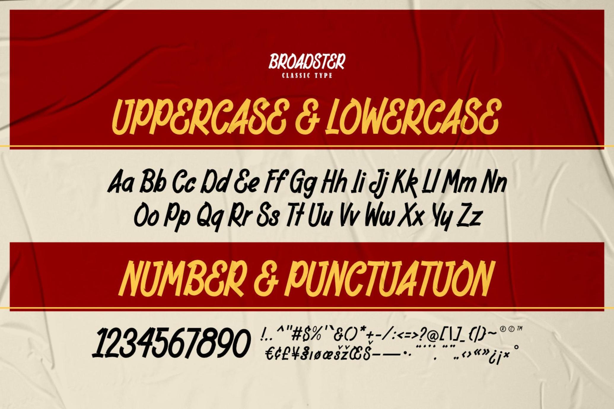 Broadster - Classic Brush Font