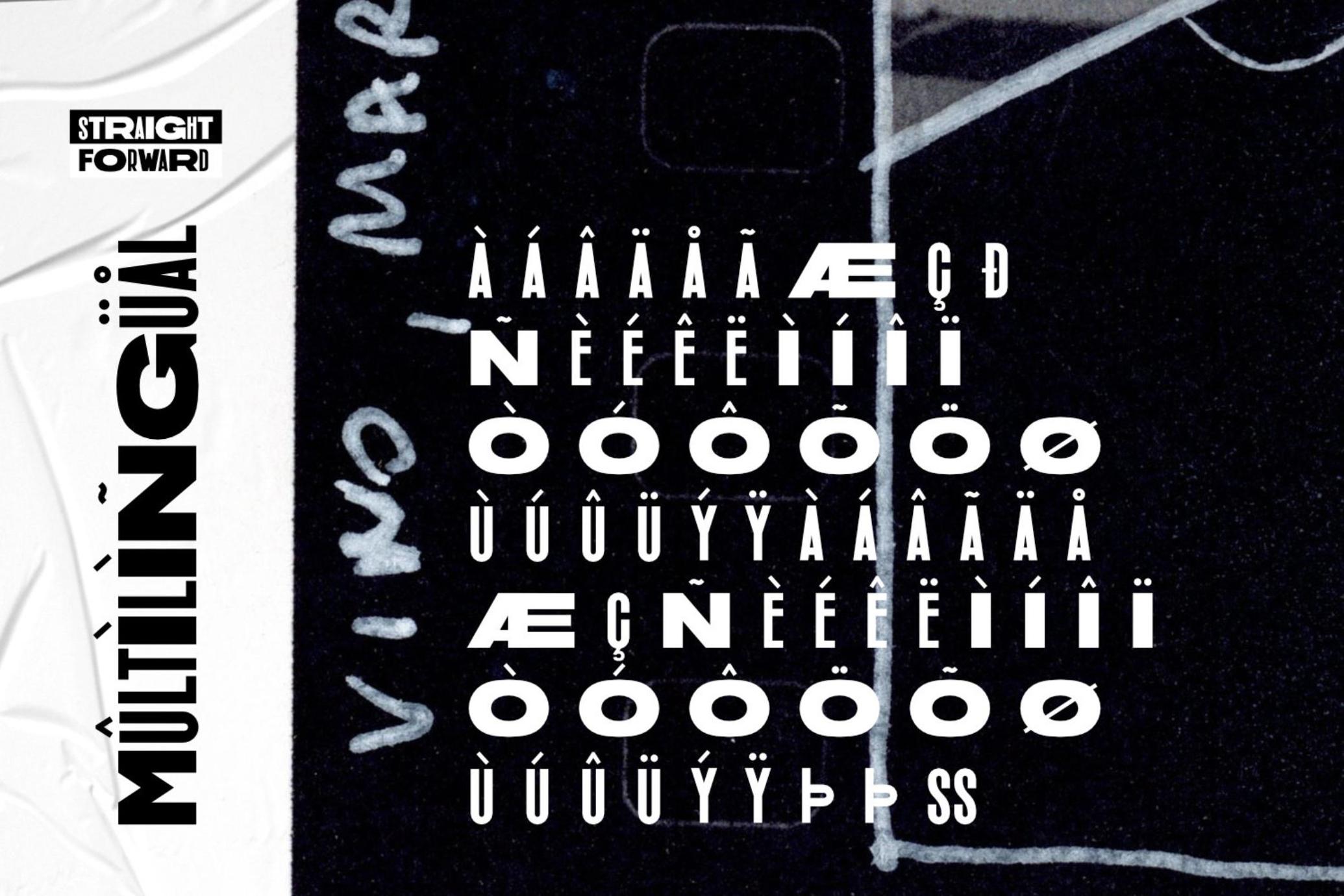 Straight Forward - Mixed Font
