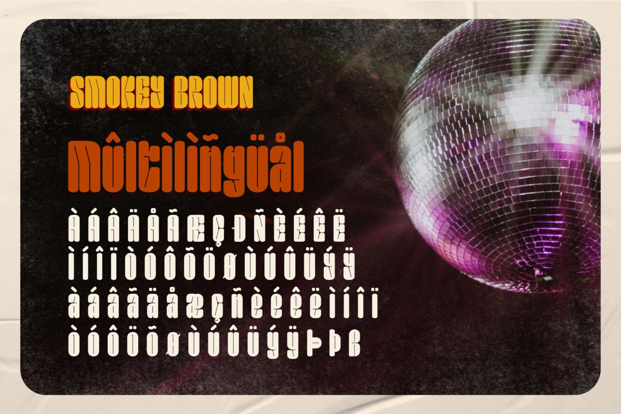 Smokey Brown - Funky Font