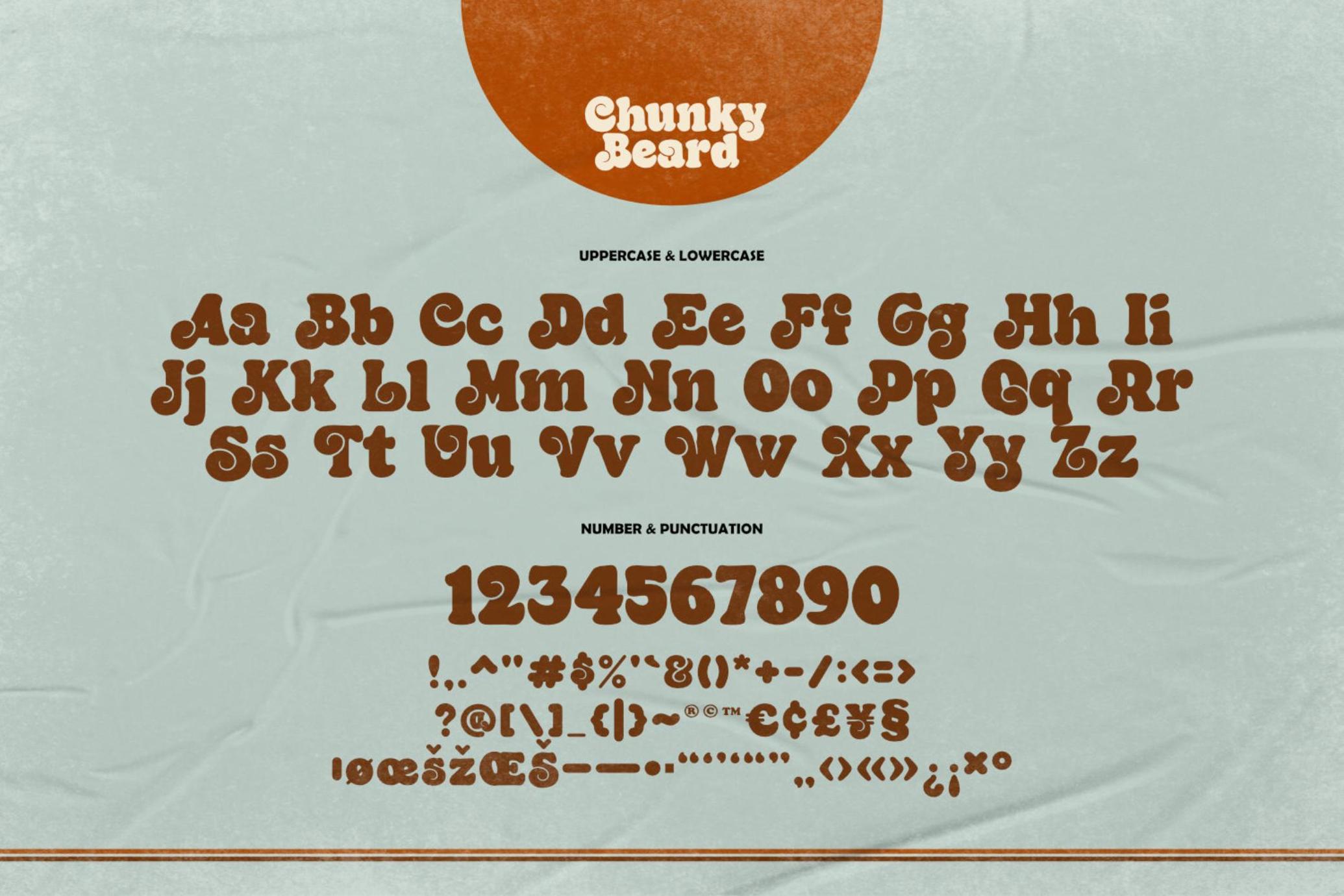 Chunky Beard - Retro Bold Font