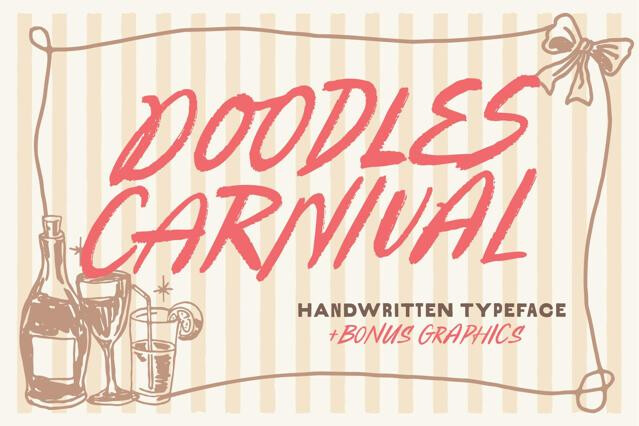 TNSC Doodles Carnival - Handwritten Font