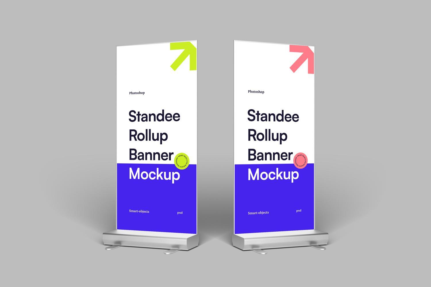 Standee Rollup Banner Mockups