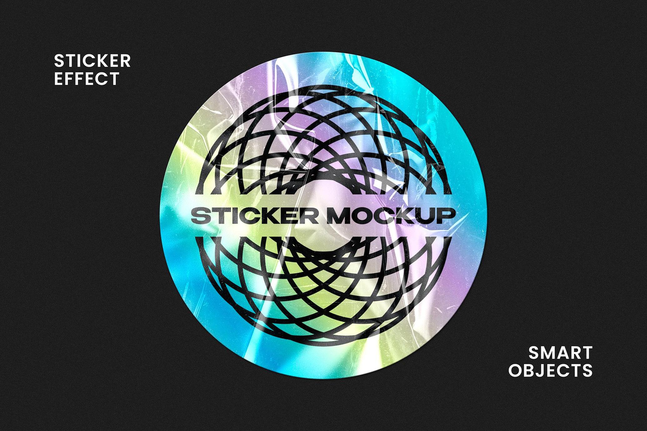 Plastic Sticker Mockup
