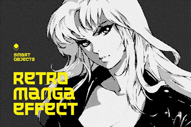 Retro Manga Design Effect