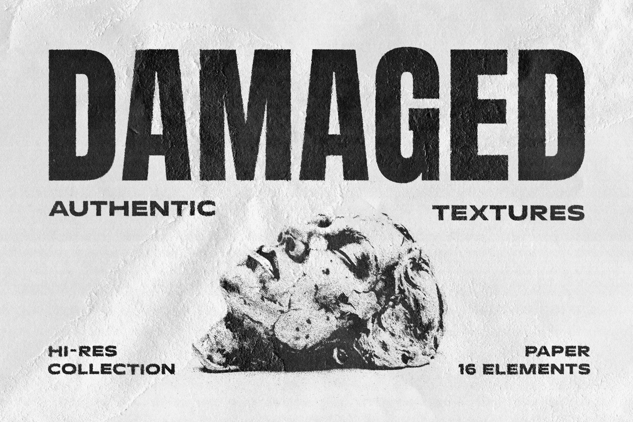 Authentic Damaged Paper Textures