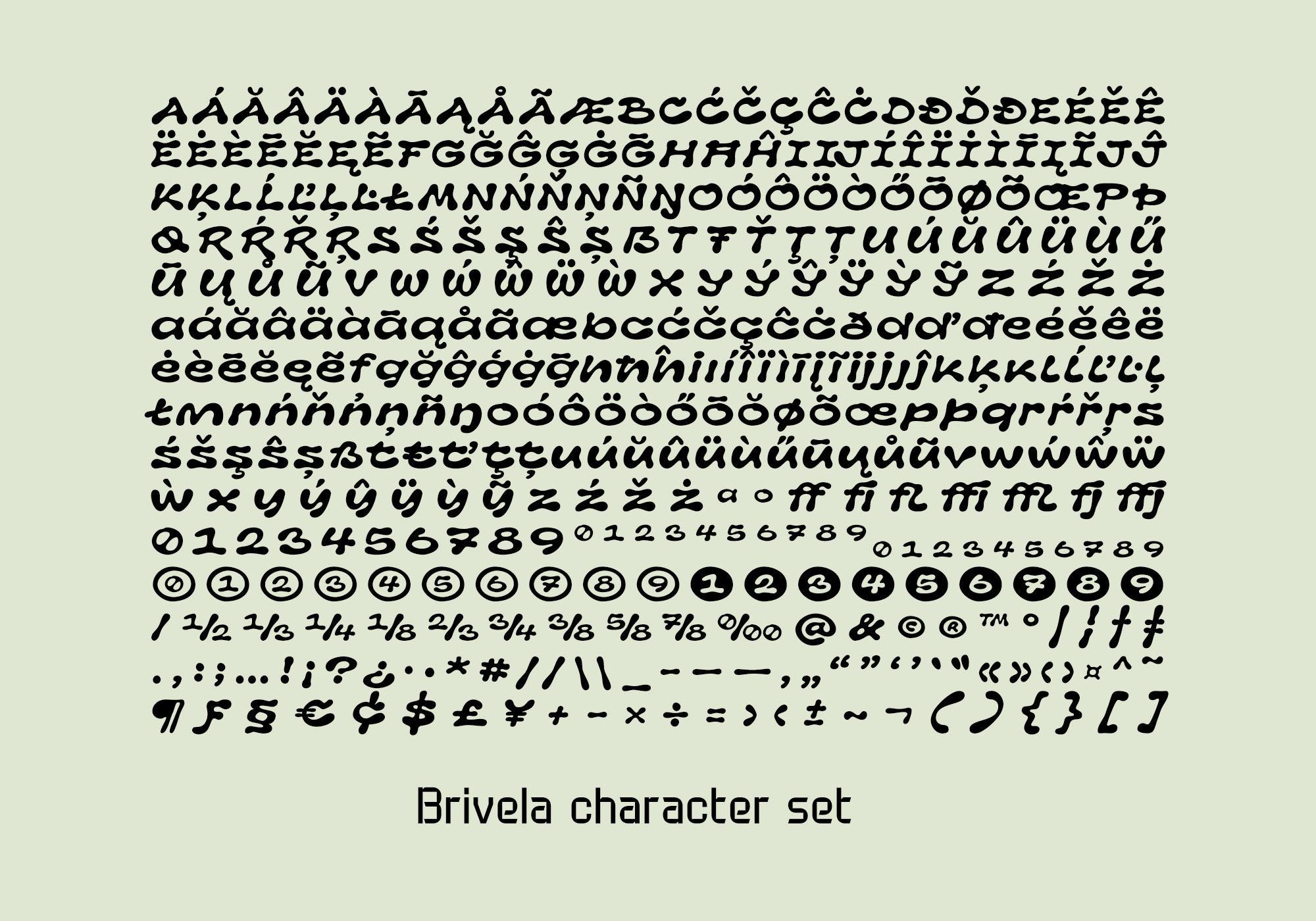 Brivela - Display Font