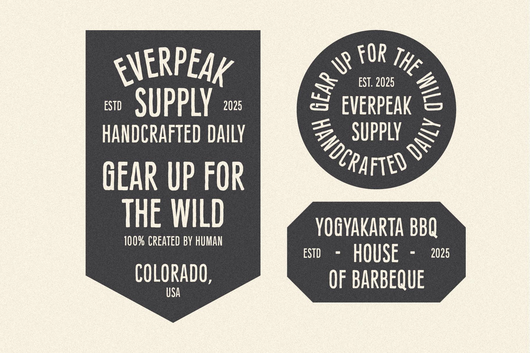 Signsmith - Condensed Vintage Font