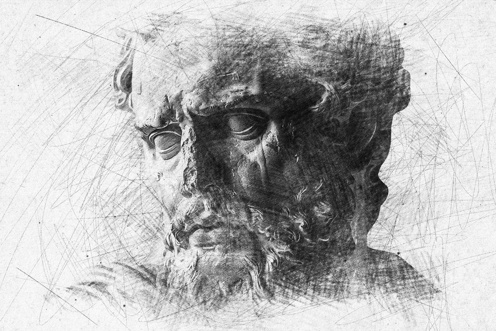 B&W Sketch Photo Effect