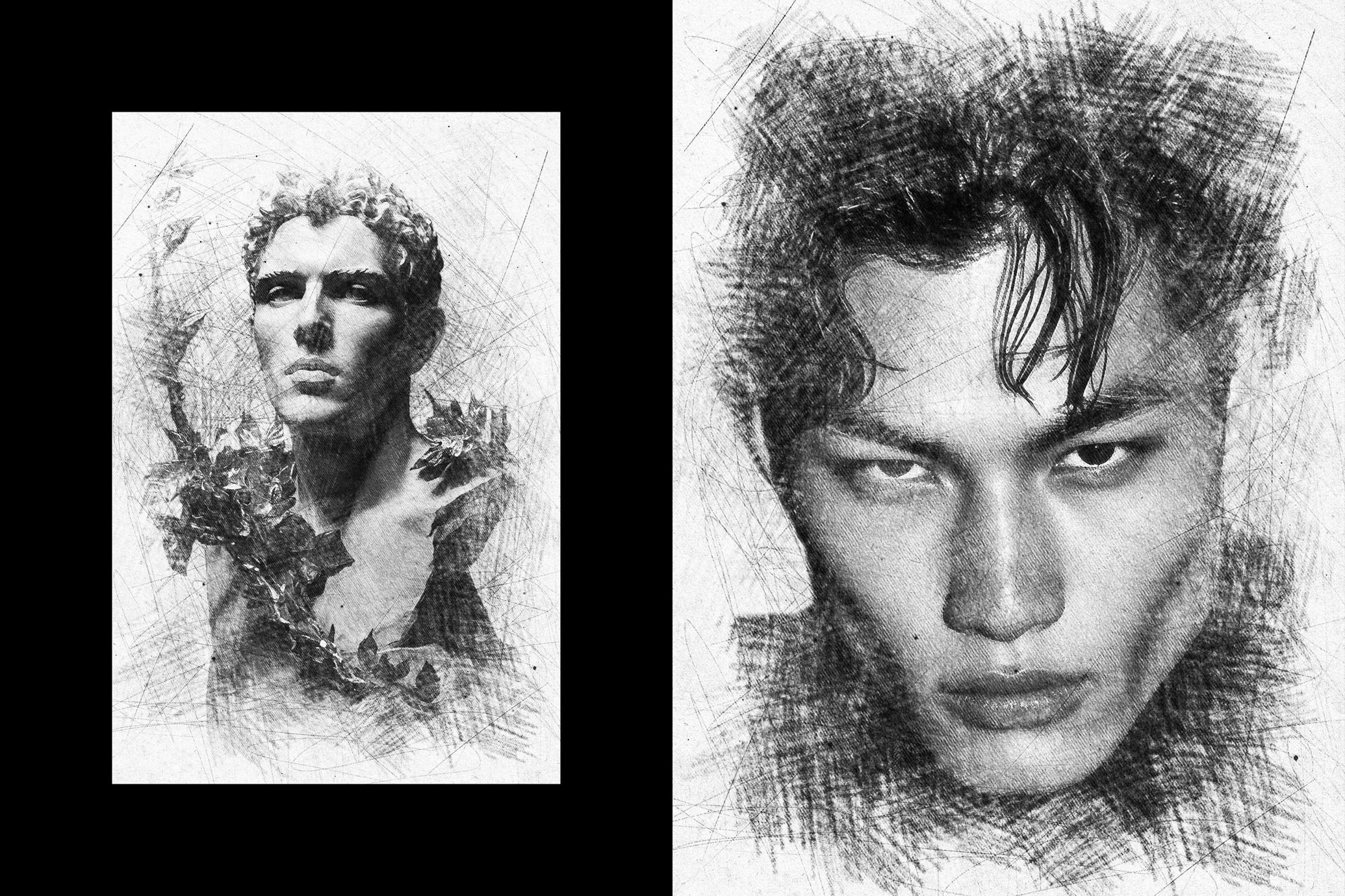 B&W Sketch Photo Effect