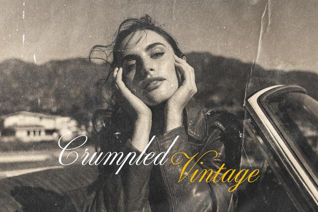 Crumpled Paper Photo Effect