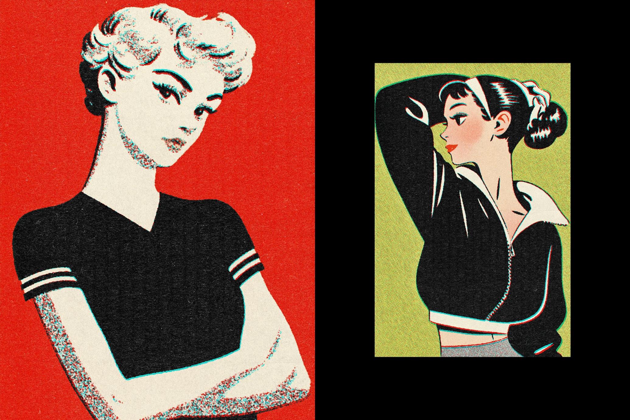 Retro Misprint Design Effect