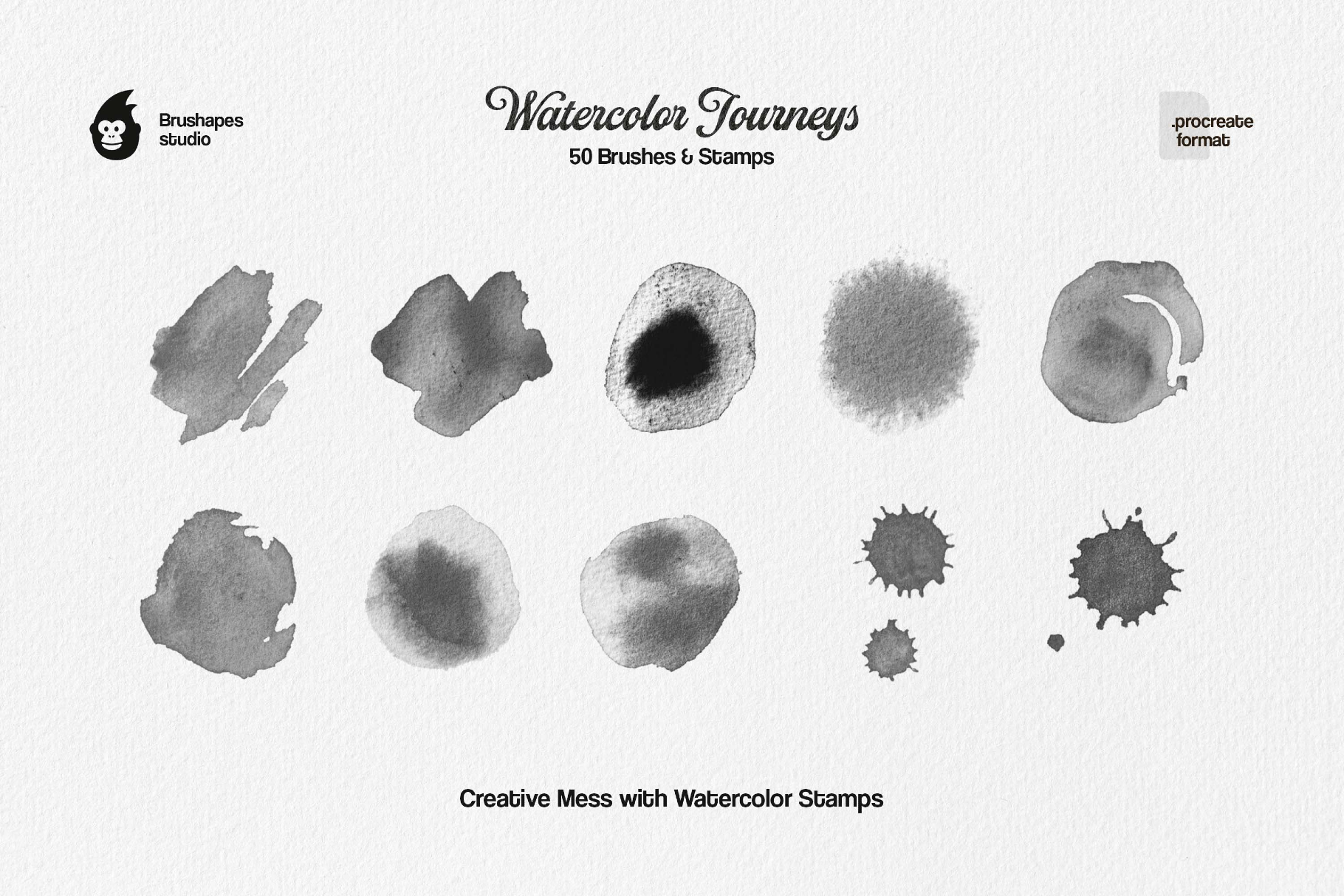 Watercolor Journey Procreate Brushes