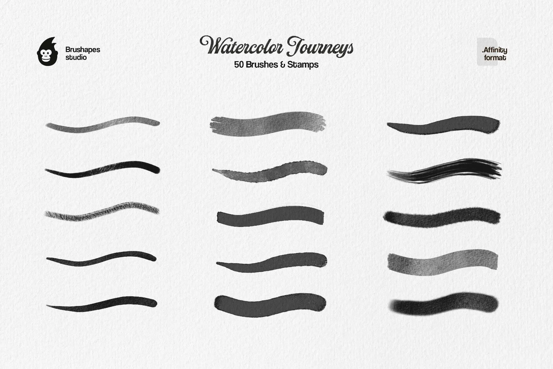 Watercolor Journeys Affinity Brushes