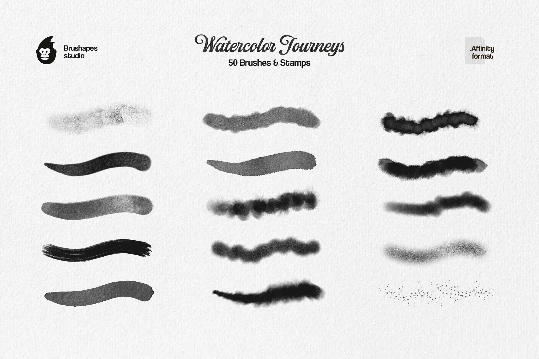 Watercolor Journeys Affinity Brushes