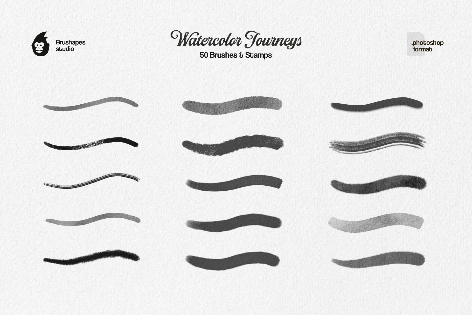 Watercolor Journey Photoshop Brushes