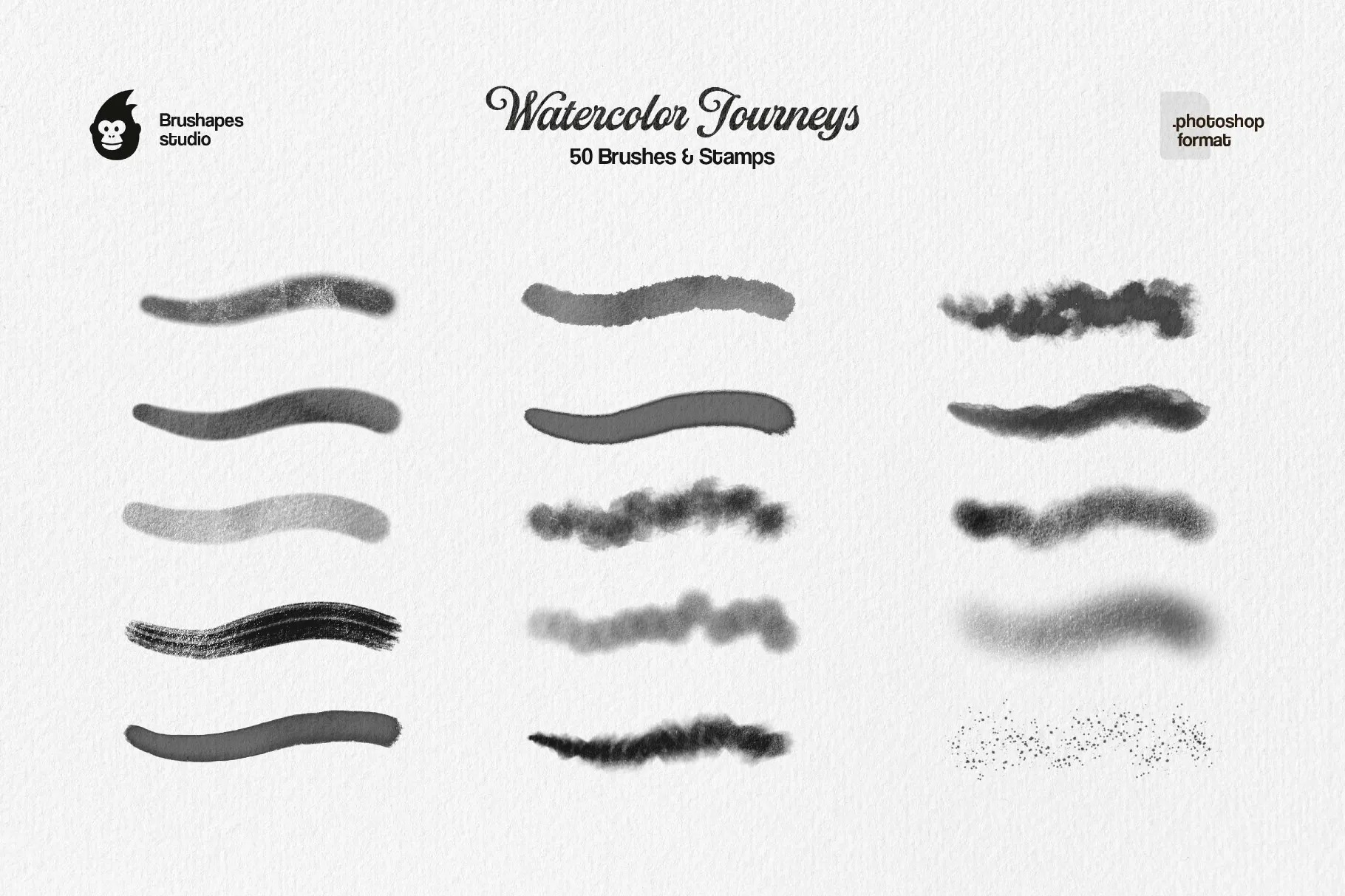 Watercolor Journey Photoshop Brushes