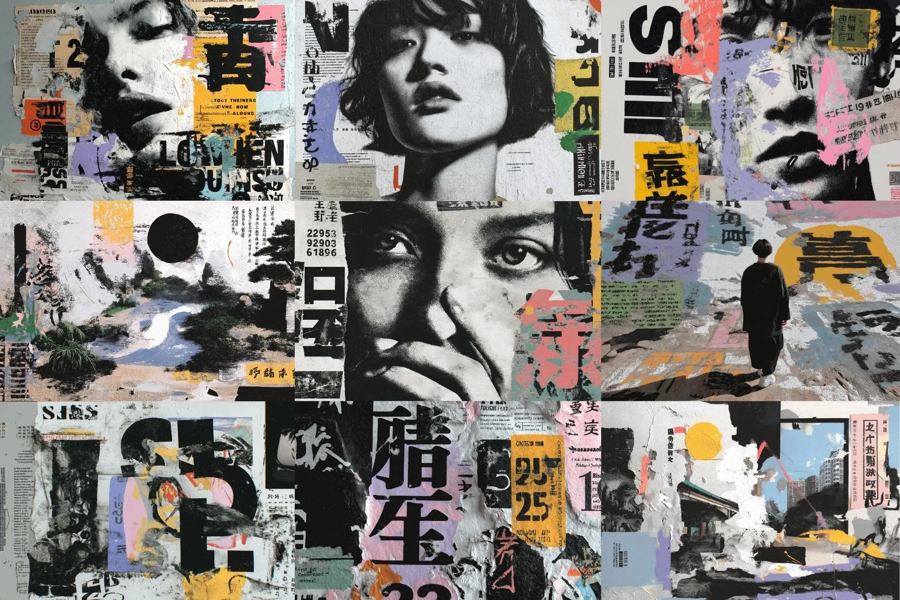 70 Aesthetic Japanese Collage Backgrounds