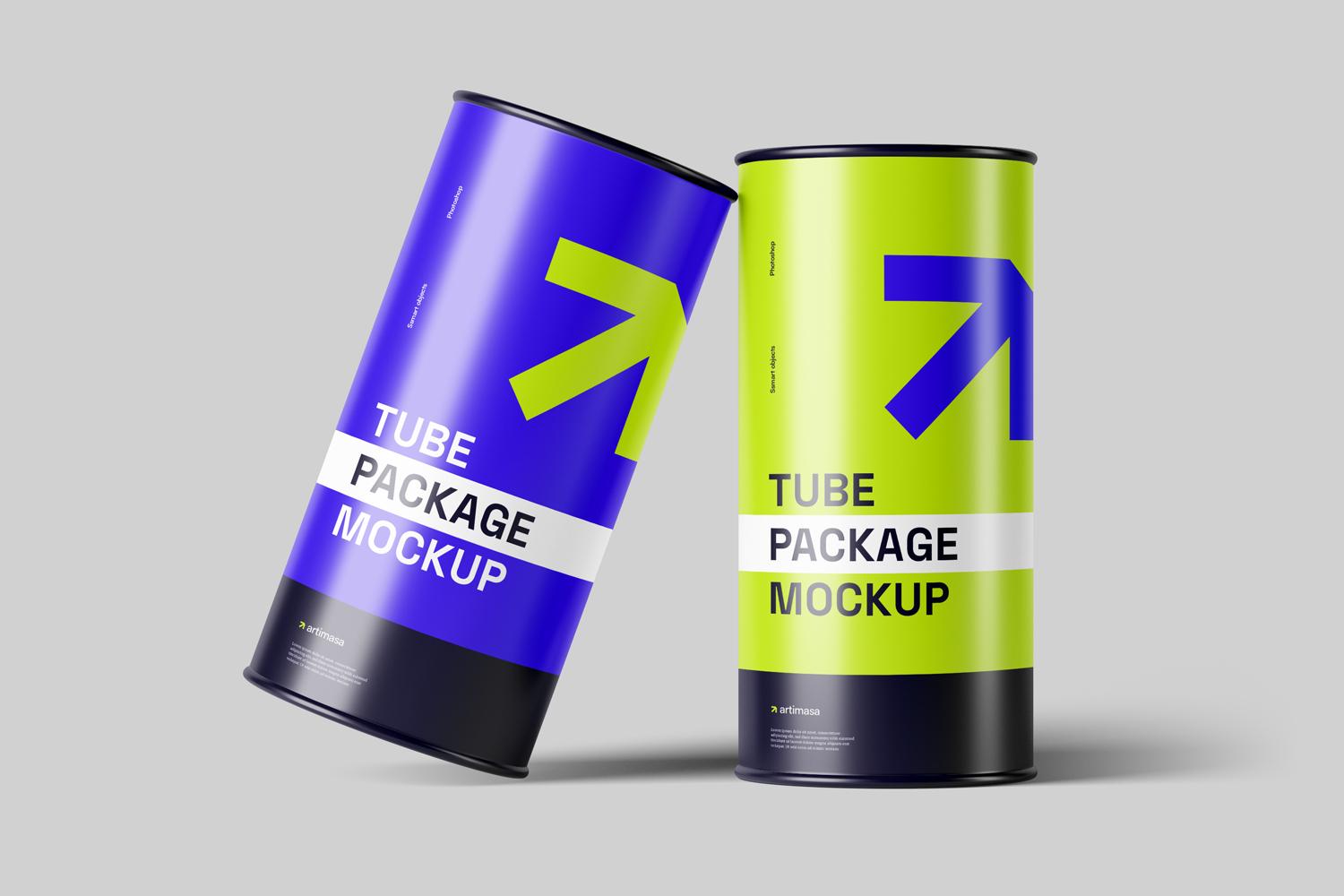 Tube Packaging Mockups