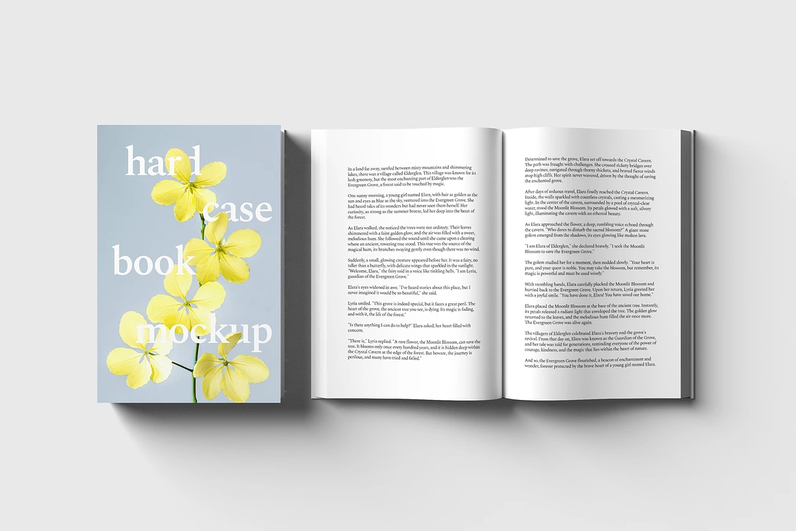 Hard Cover Book Mockups