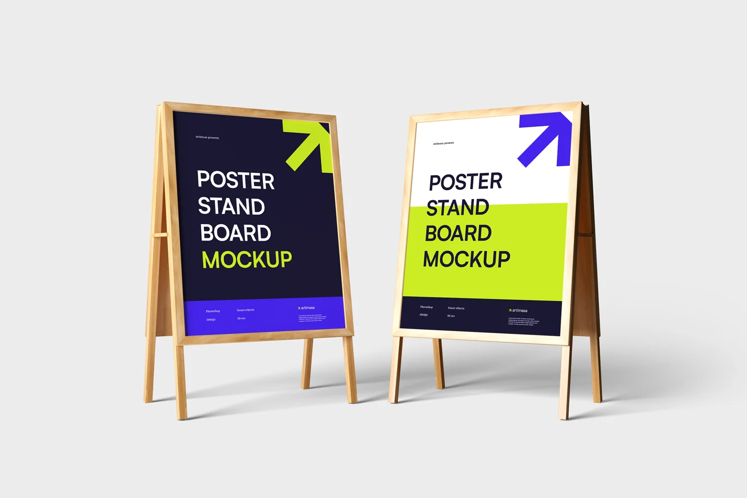 Poster Stand Board Mockups