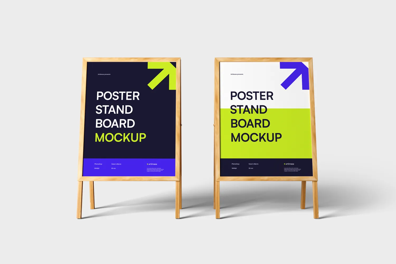 Poster Stand Board Mockups