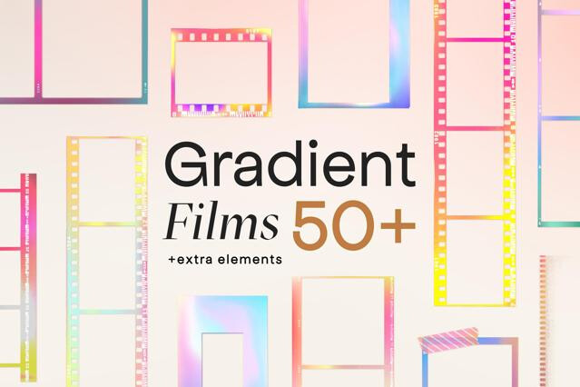 Gradient High Quality Film Frames
