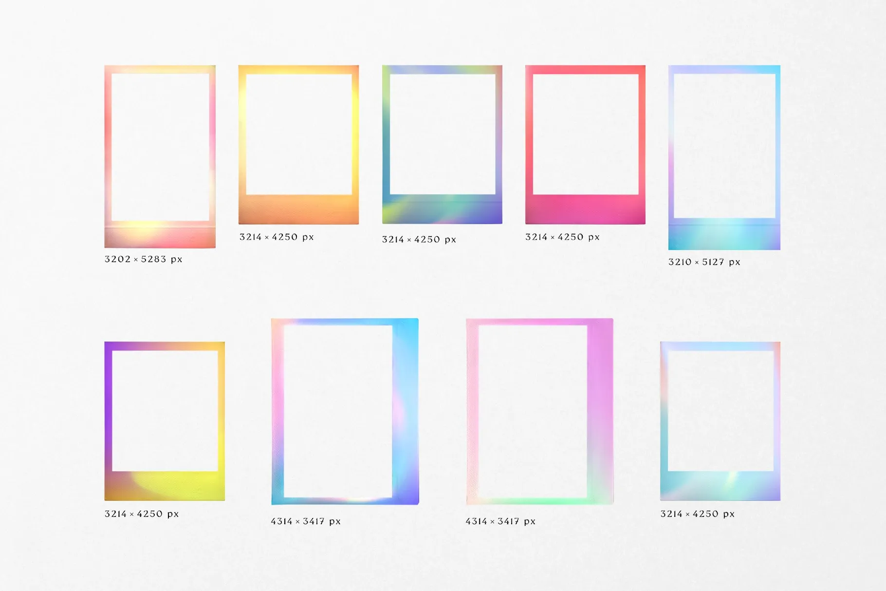Gradient High Quality Film Frames
