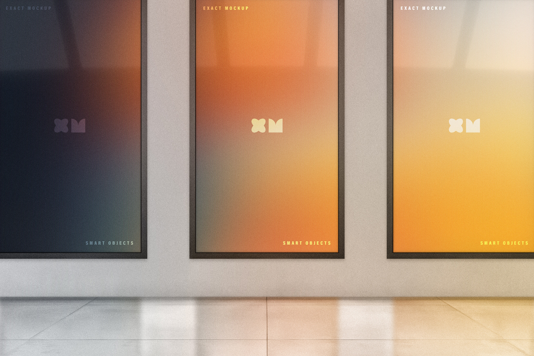 Gallery Framed Posters Mockup