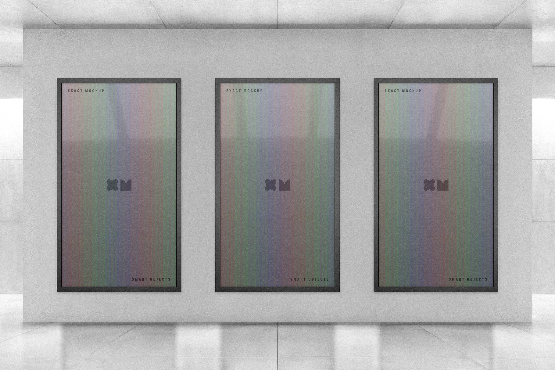 Gallery Framed Posters Mockup