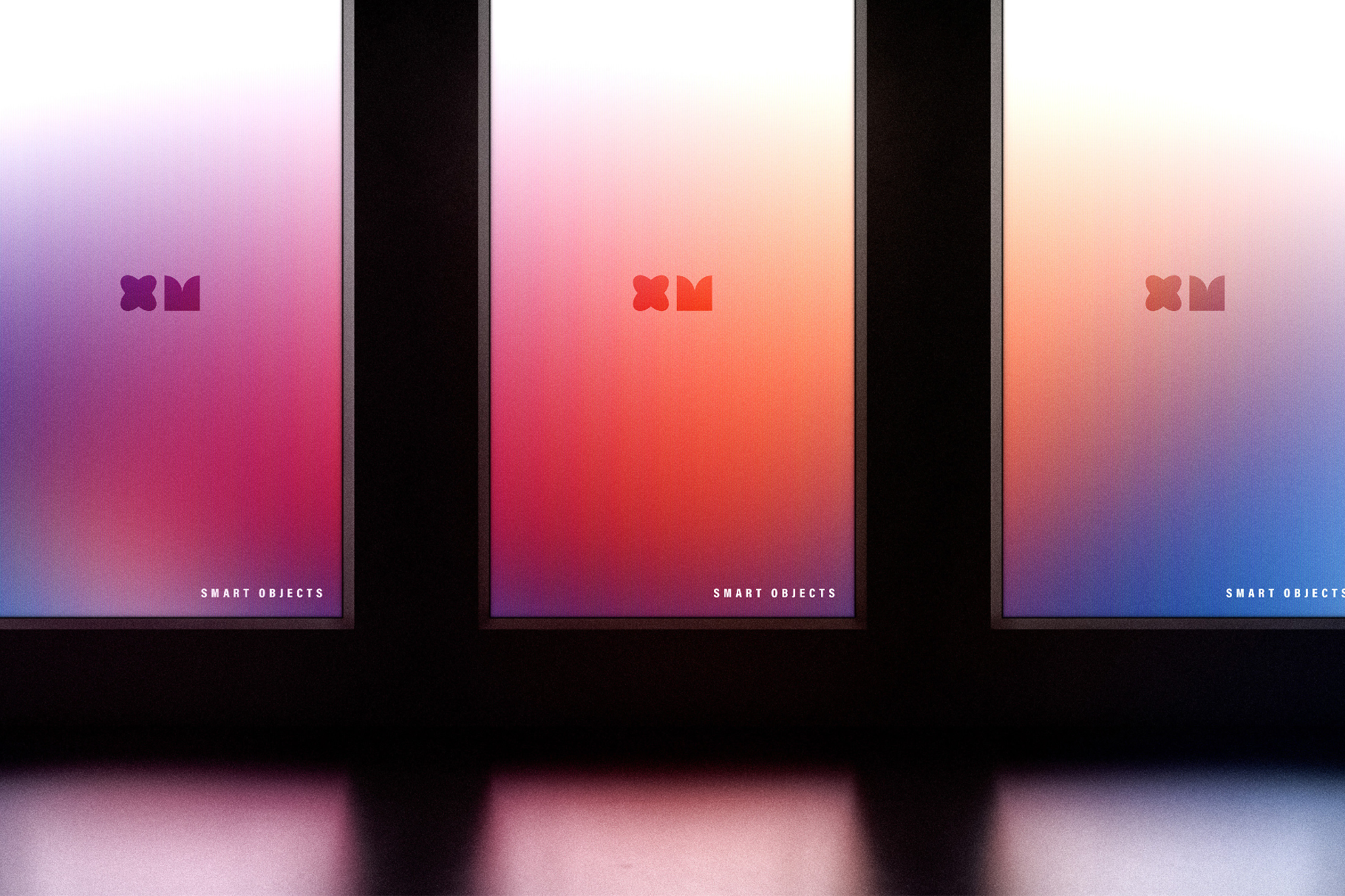 Dark Lounge Digital Screens Mockup