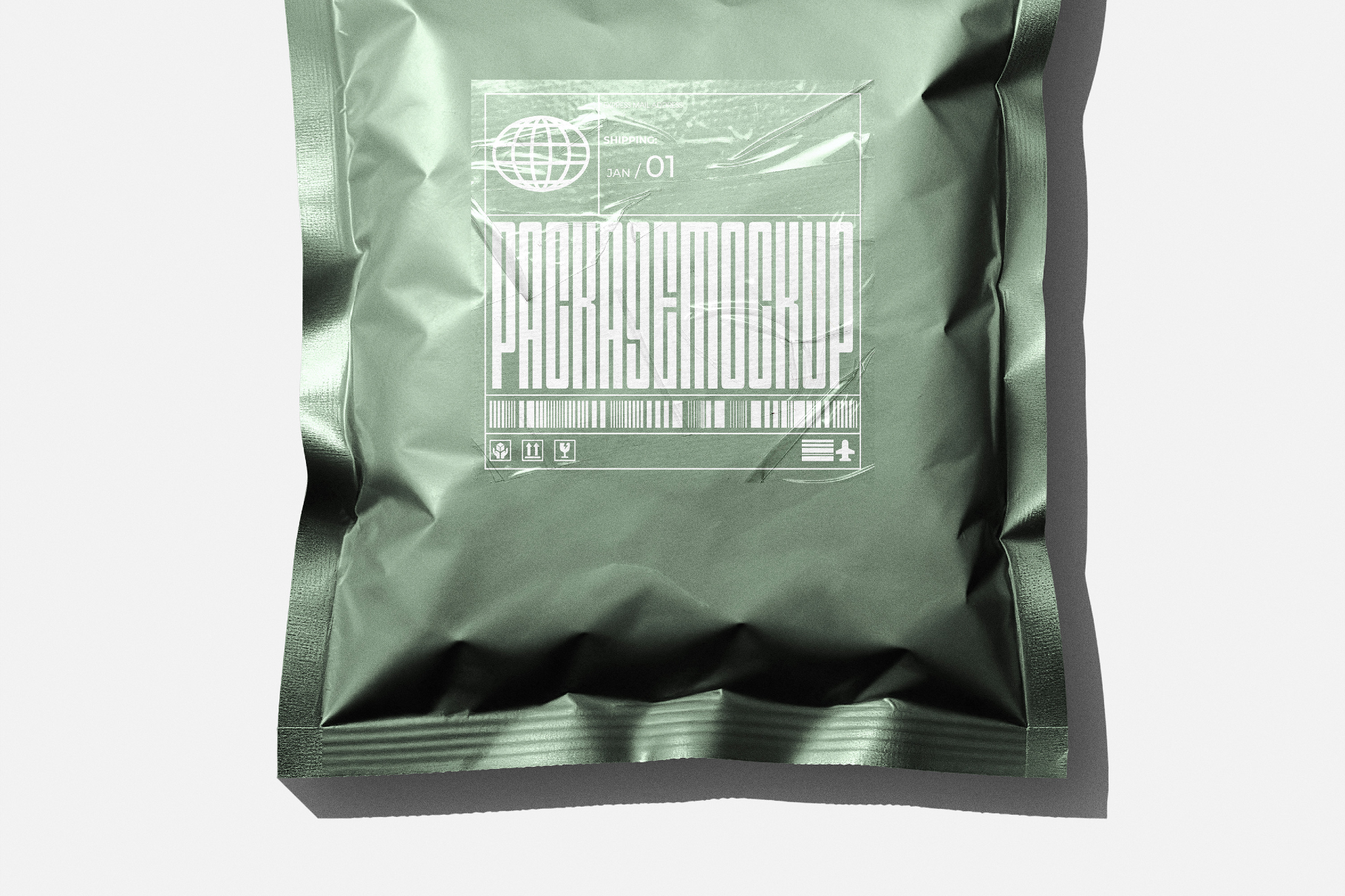 Mailing Package Bag Mockup