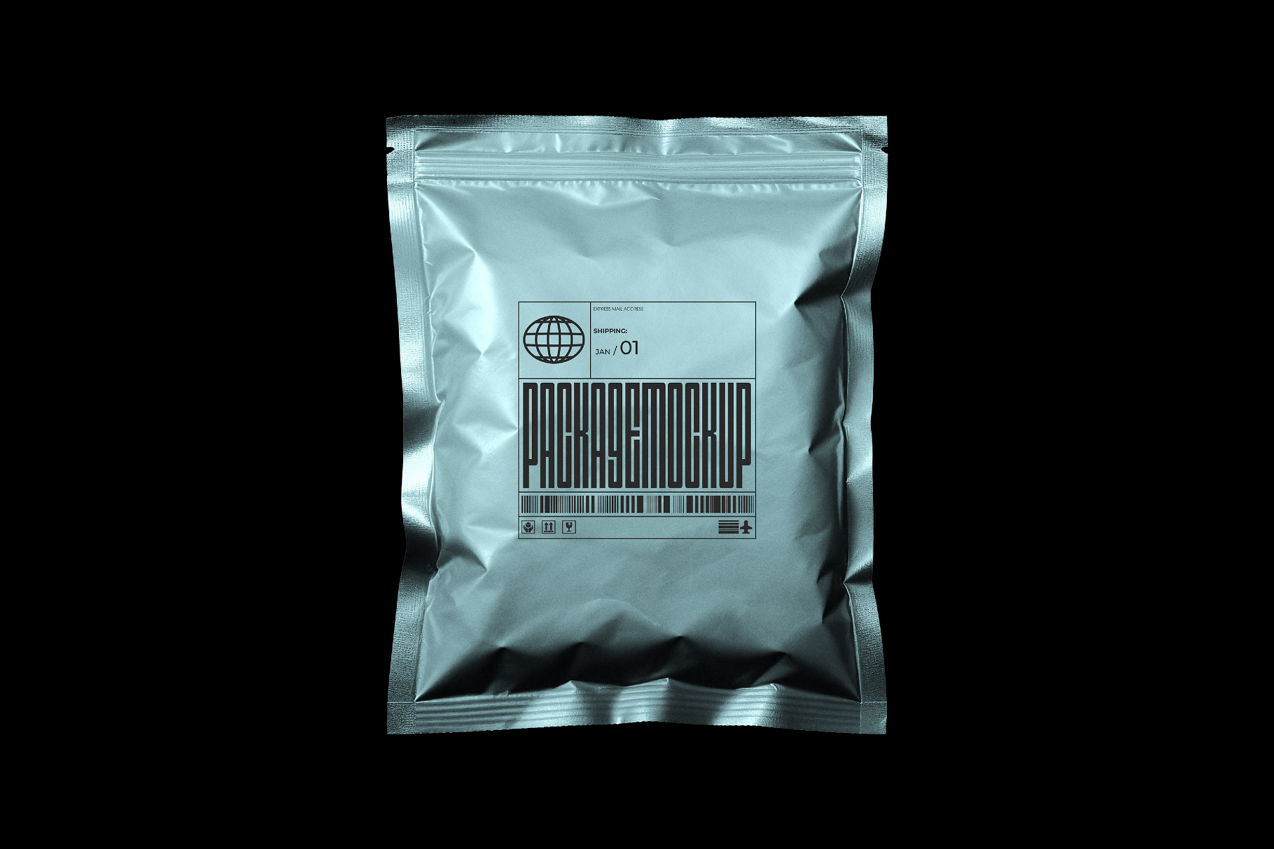 Mailing Package Bag Mockup