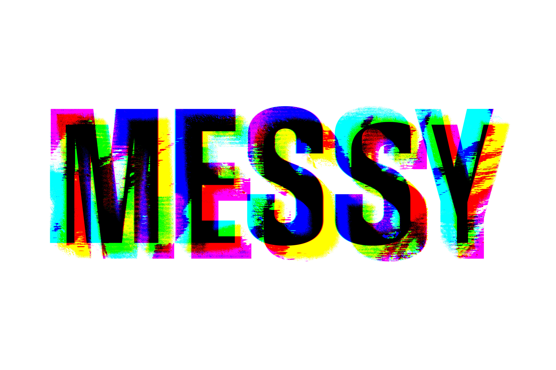 Distort Glitch Text Effect