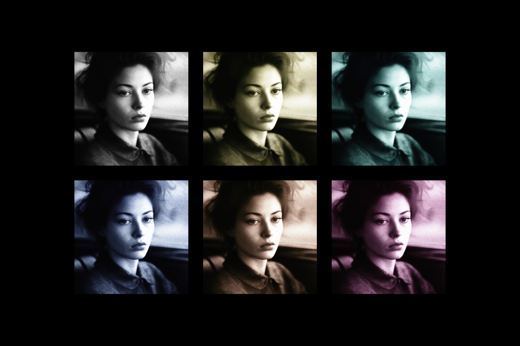 Noisy Blurred Poster Effect