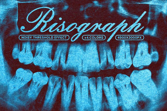 Noise Risoprint Photo Effect