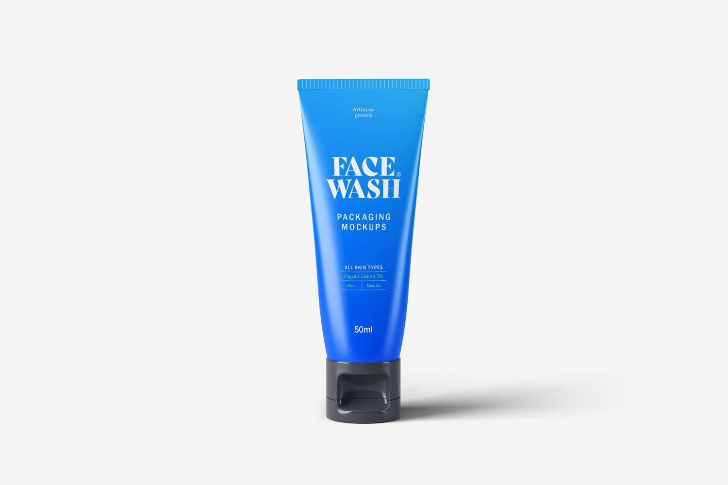 Face Wash Tube Cosmetics Mockups