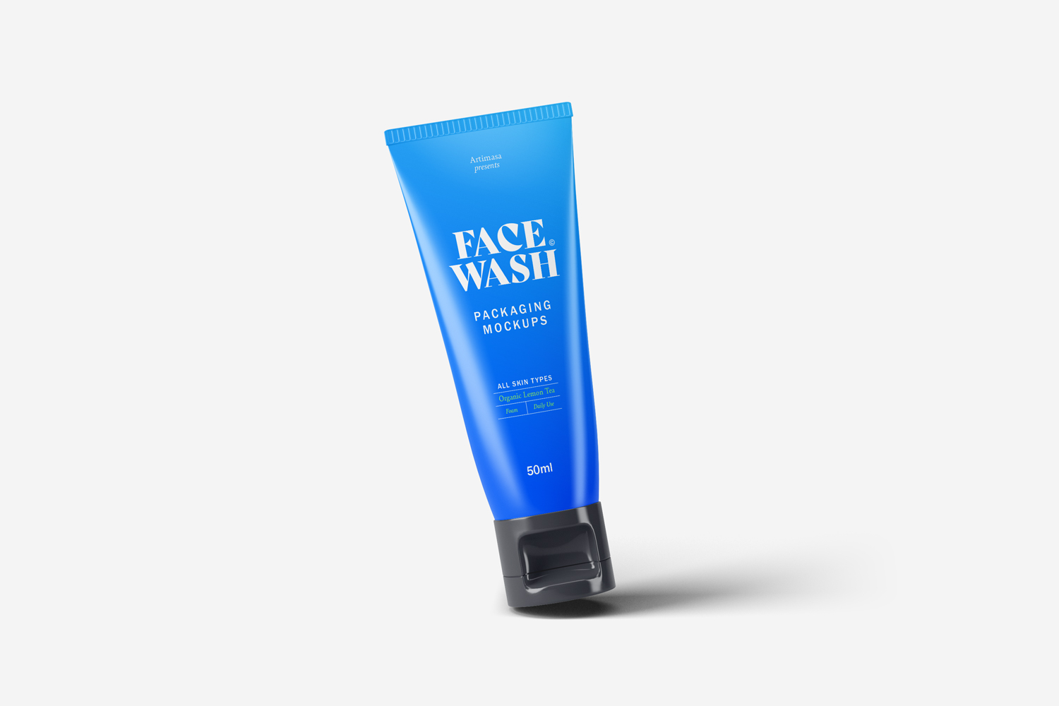 Face Wash Tube Cosmetics Mockups