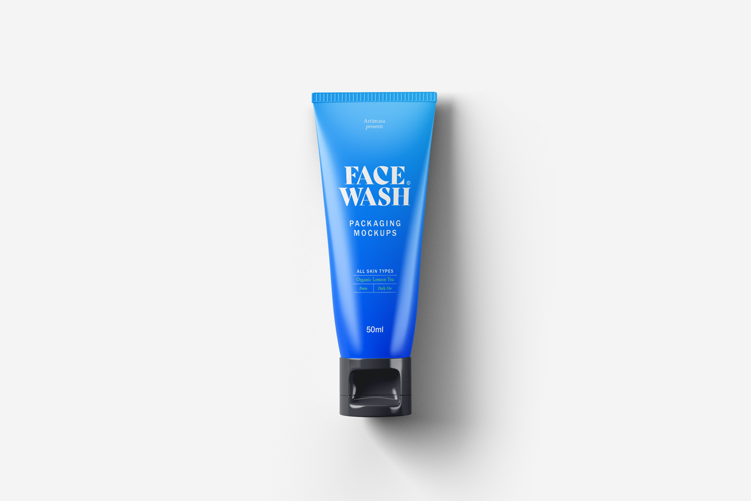Face Wash Tube Cosmetics Mockups