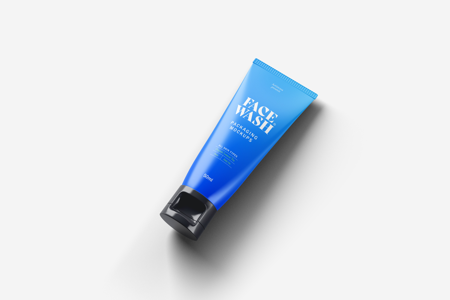 Face Wash Tube Cosmetics Mockups