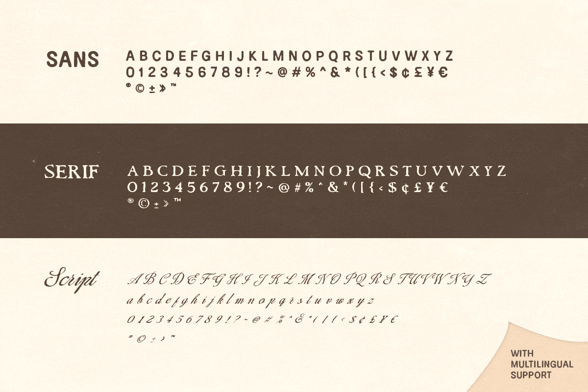 Country Bridge - Rough Font Trio