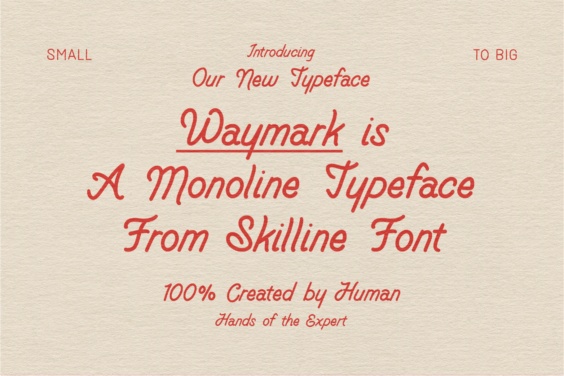 Waymark - Monoline Font