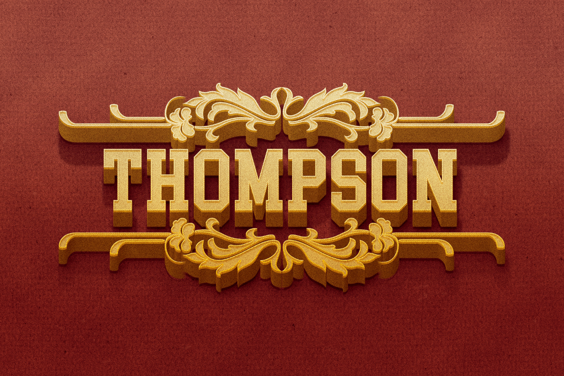 Vintage Emblem Text Effect